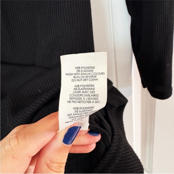 NWT Boohoo Long Sleeve Little Black Mini Dress - Picture 10 of 11